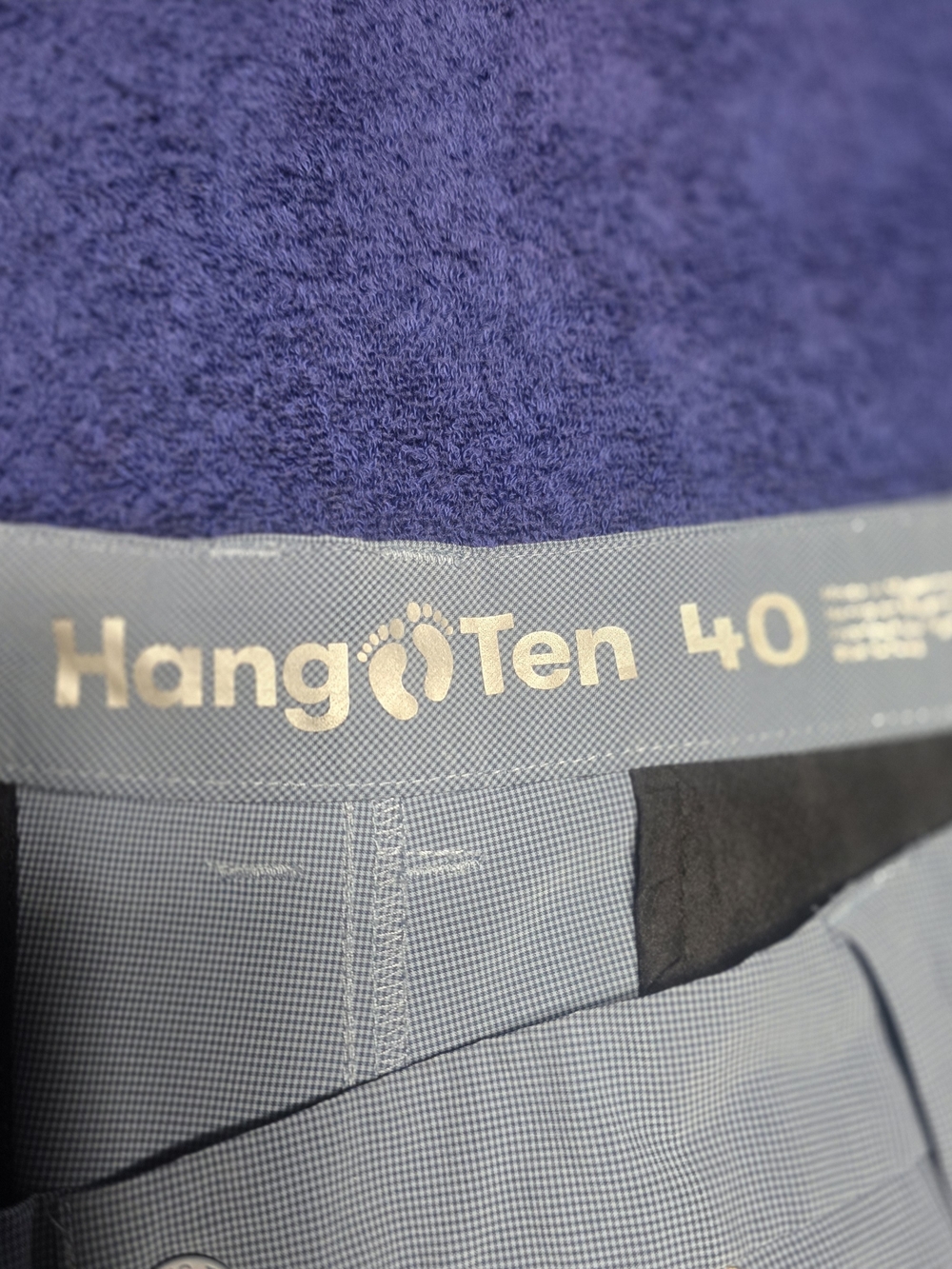Hang Ten Men's Blue Gray Hybrid Shorts - Size 40